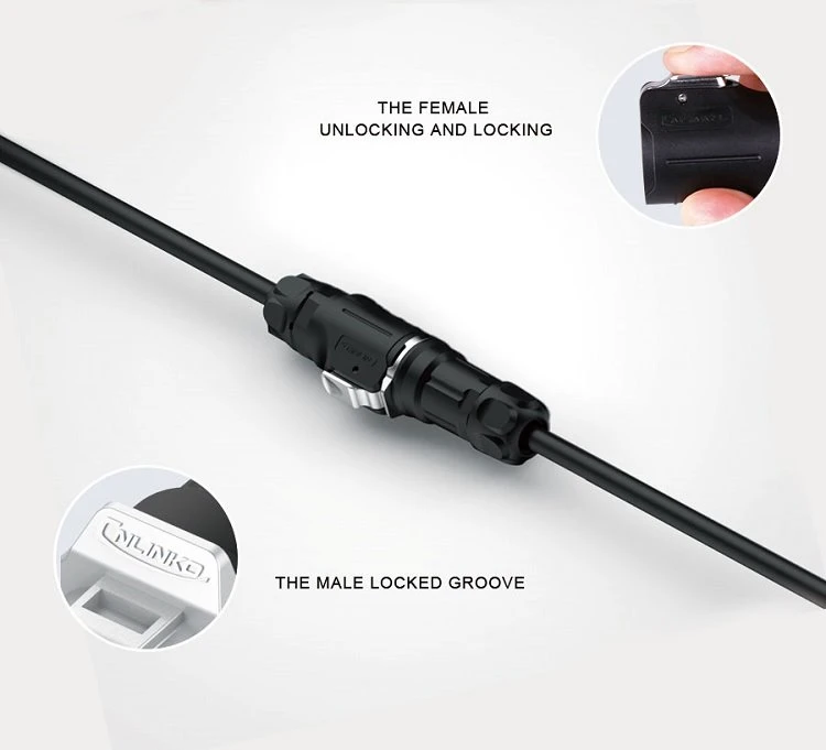 LP-12 M12 Male Female 5 pin Connector For Power (3)